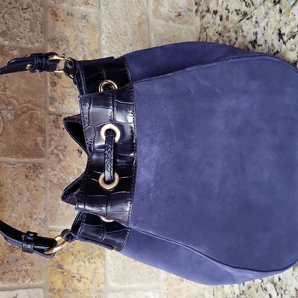 Brahmin Melinda Suede Bucket Bag - Picture 8 of 16